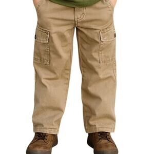 Gymboree Boys Size 4 Cargo Khaki Pants Straight Fit Cotton Casual